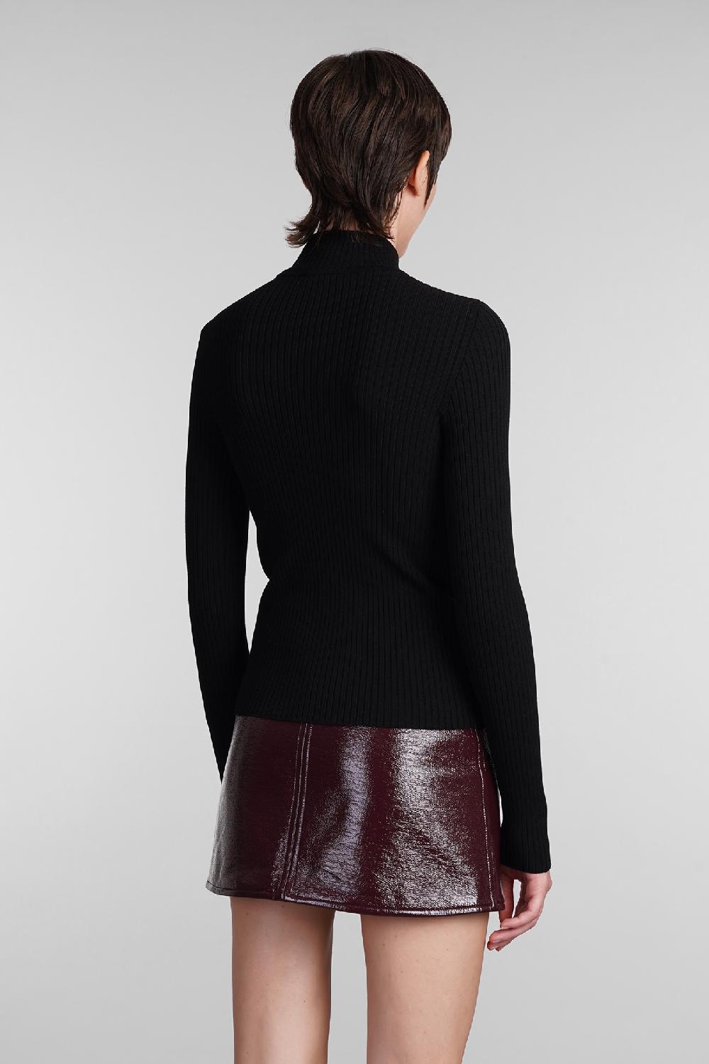 Deliberti Courreges Maglia in viscosa nera cod. 408094 - Deliberti The Luxury Shopping Soddisfazione Garantita