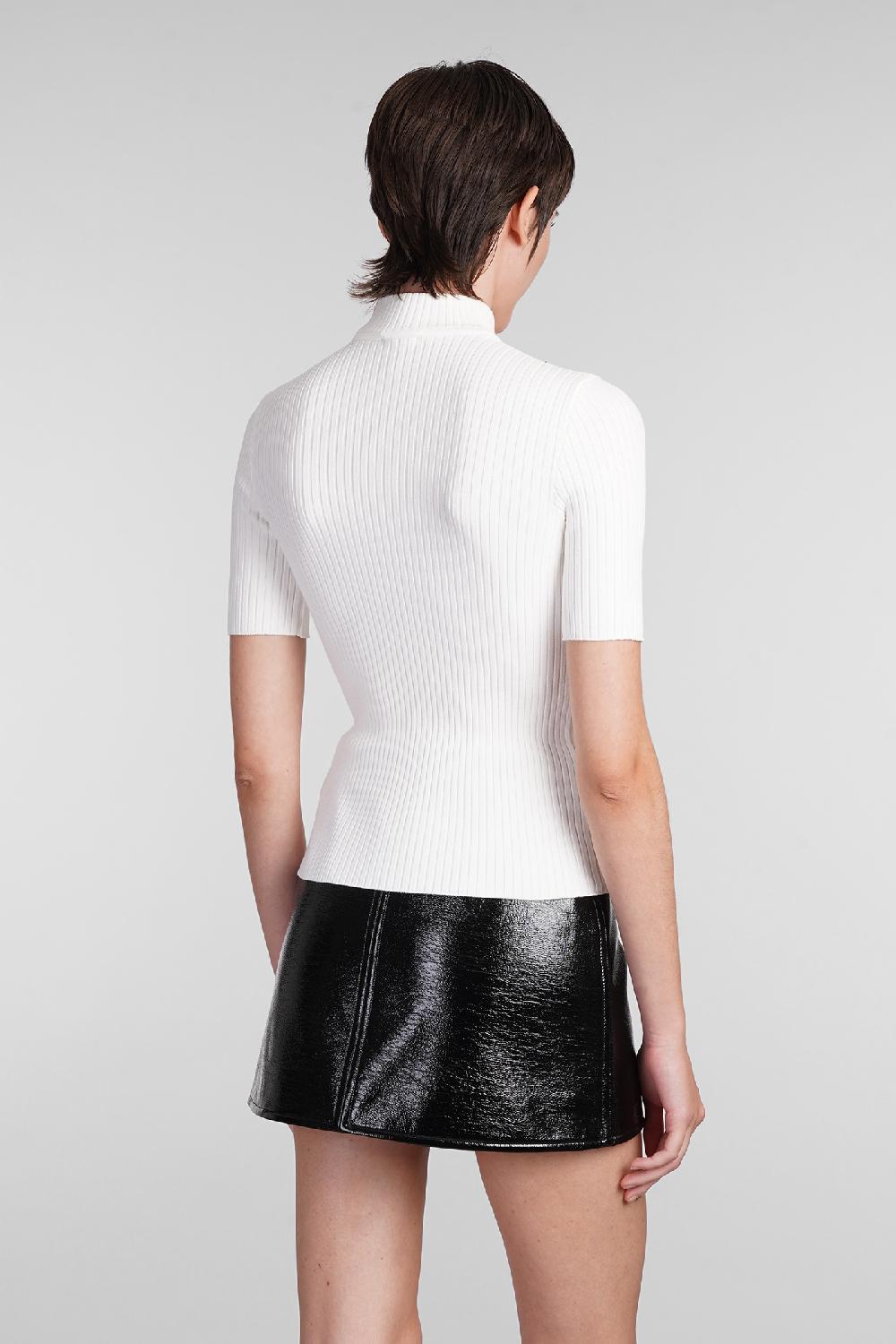 Deliberti Courreges Maglia in viscosa bianca cod. 408095 - Deliberti The Luxury Shopping Qualità Garantita