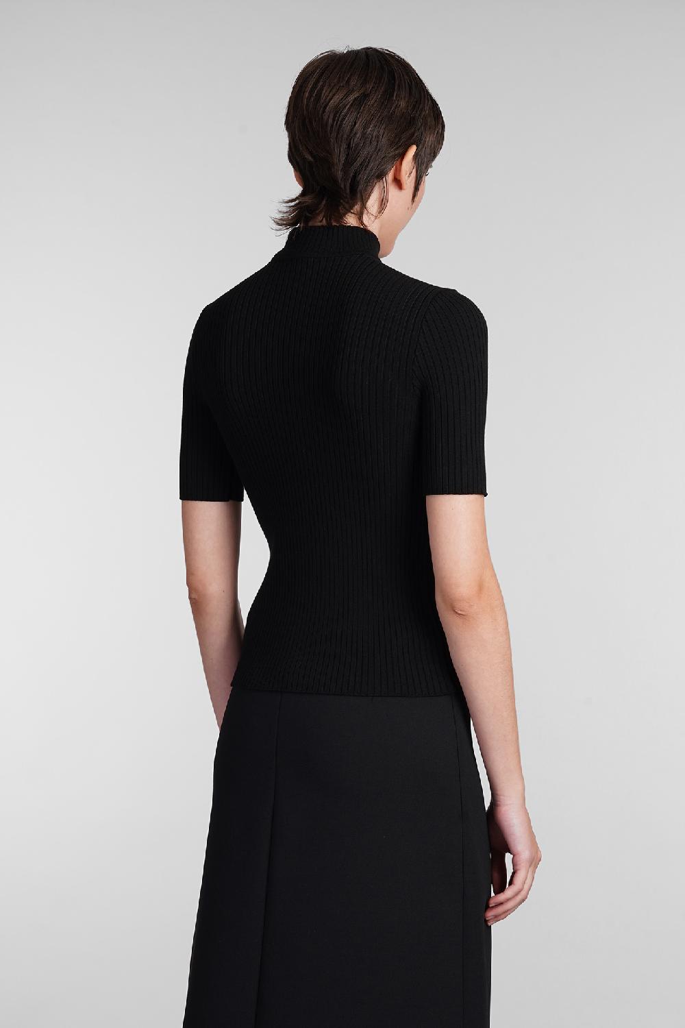 Deliberti Courreges Maglia in viscosa nera cod. 408097 - Deliberti The Luxury Shopping Acquista Ora