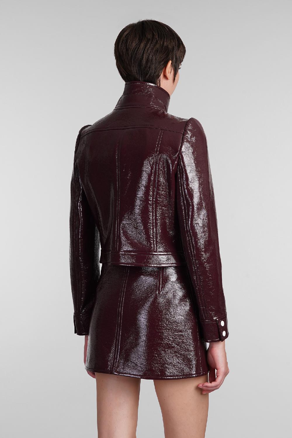 Deliberti Courreges Giacca casual in poliuretano bordeaux cod. 408099 - Deliberti The Luxury Shopping Promozione Limitata