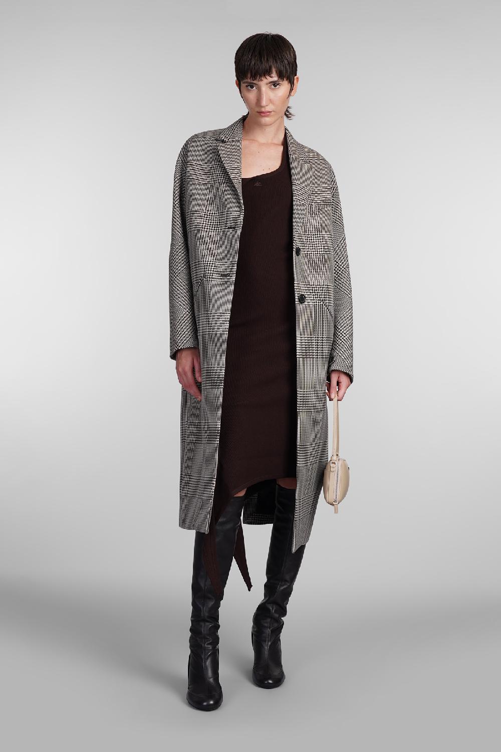 Deliberti Courreges Abito in viscosa marrone cod. 408103 - Deliberti The Luxury Shopping Sottocosto