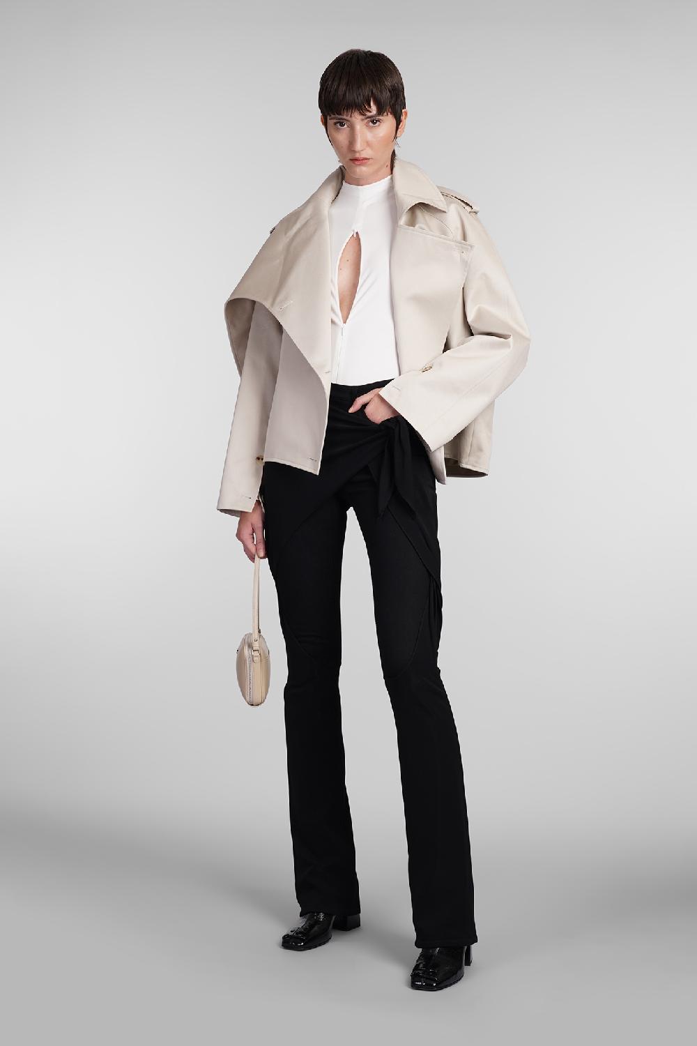 Deliberti Courreges Pantalone in cotone nero cod. 408106 - Deliberti The Luxury Shopping Presa