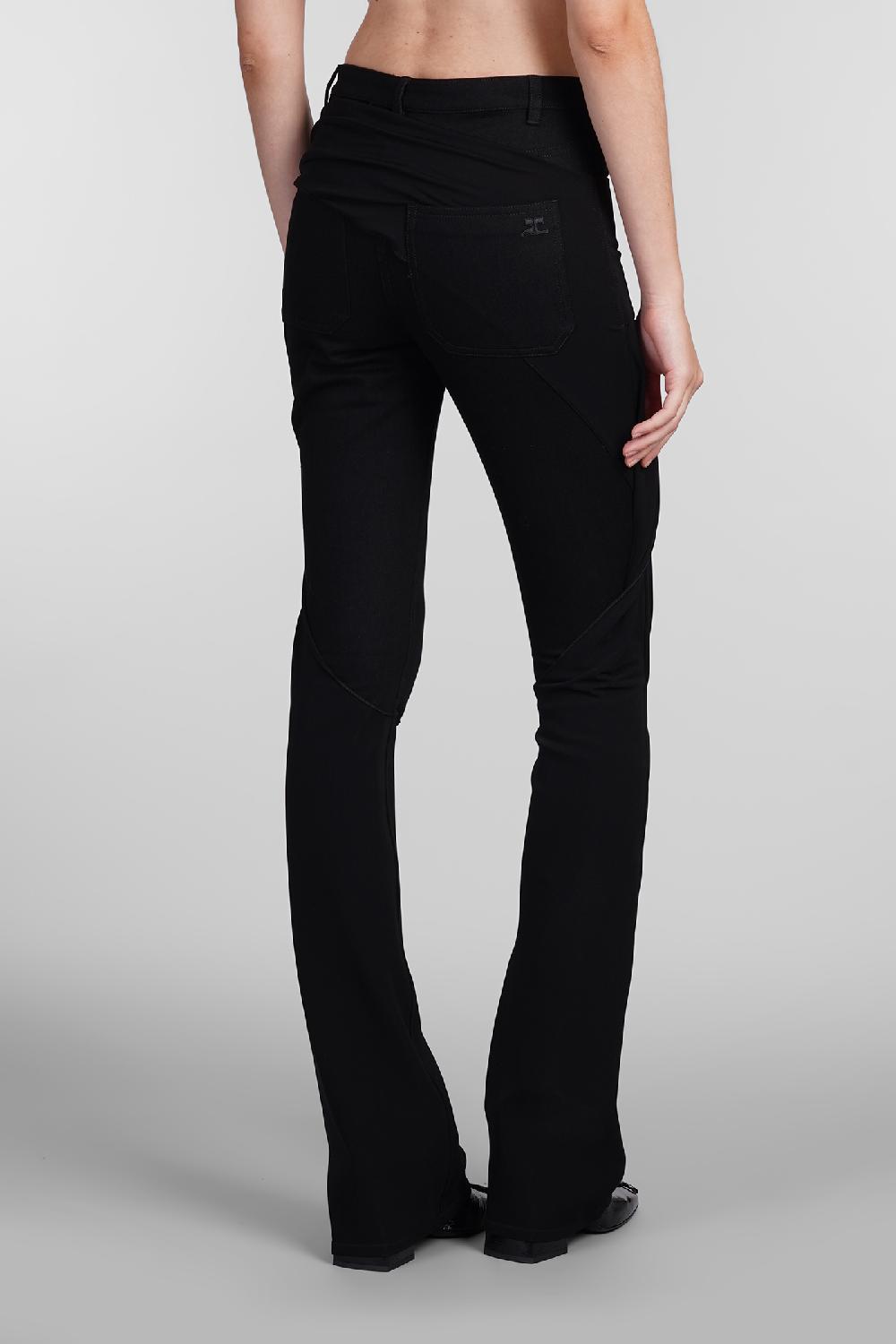 Deliberti Courreges Pantalone in cotone nero cod. 408106 - Deliberti The Luxury Shopping Presa