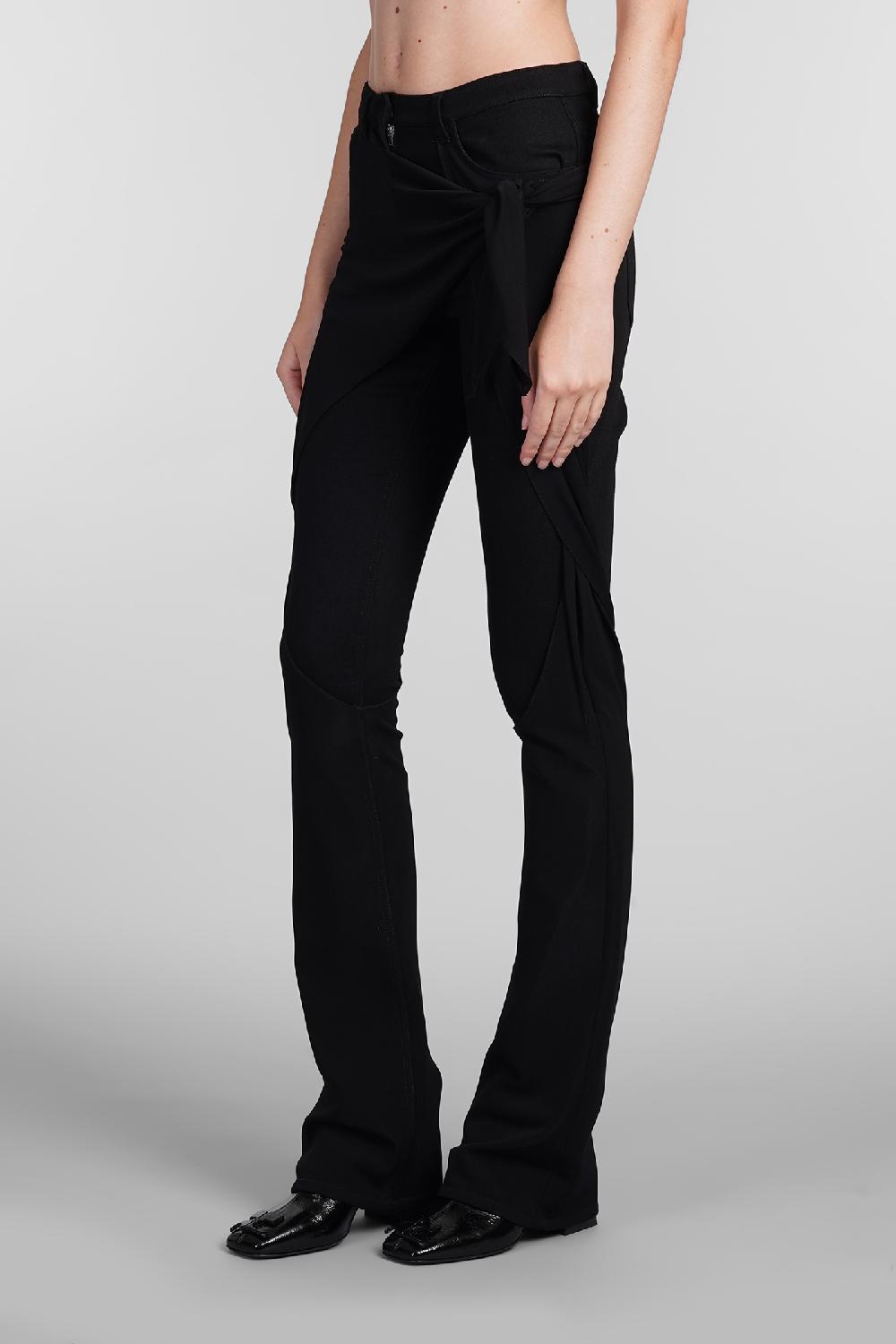 Deliberti Courreges Pantalone in cotone nero cod. 408106 - Deliberti The Luxury Shopping Presa
