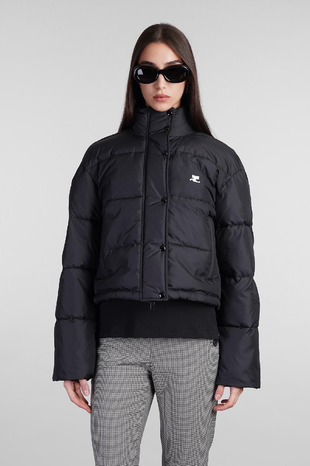 Deliberti Courreges Piumino in poliestere nero cod. 408116 - Deliberti The Luxury Shopping
