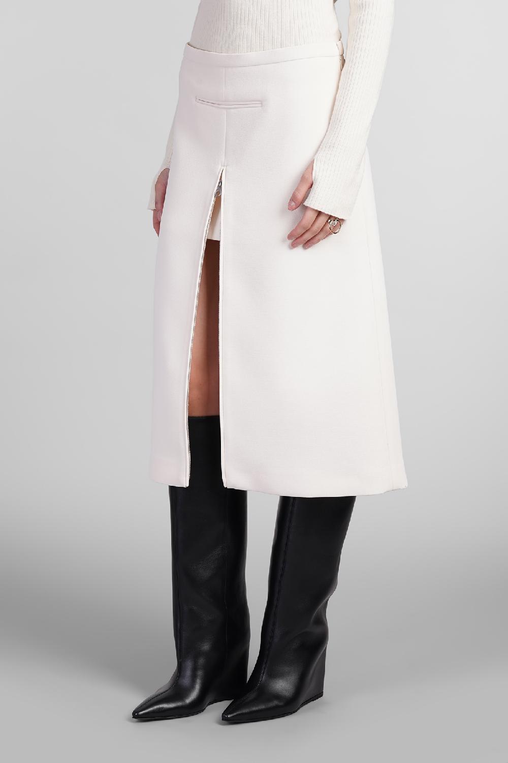 Deliberti Courreges Gonna in poliestere beige cod. 408120 - Deliberti The Luxury Shopping In Vendita