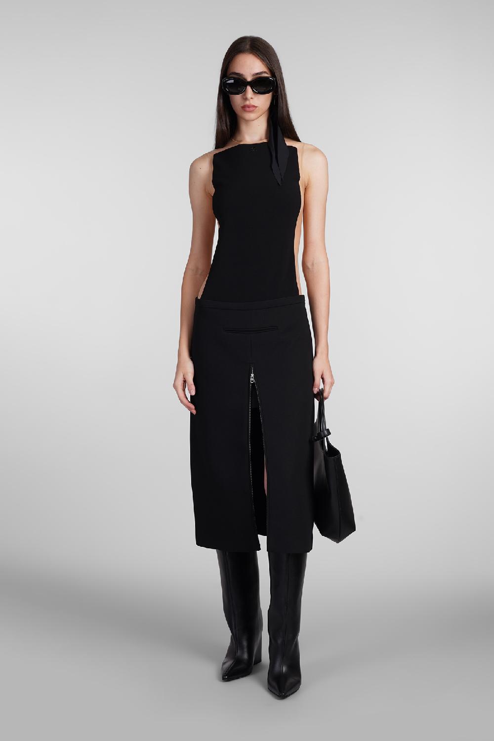 Deliberti Courreges Body in poliestere nero cod. 408554 - Deliberti The Luxury Shopping Offerte