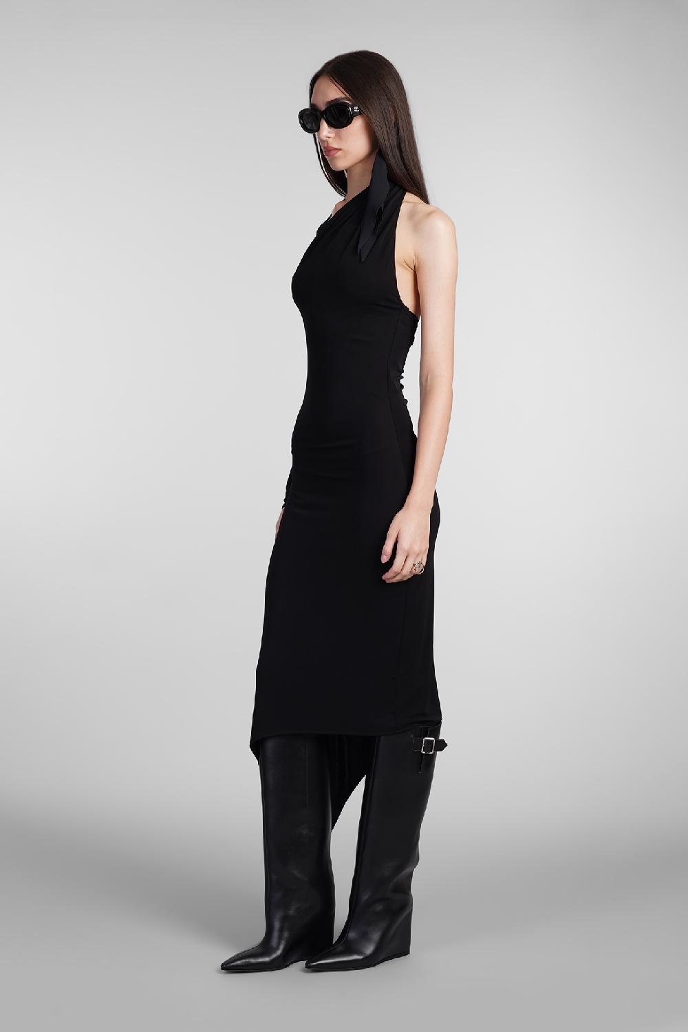 Deliberti Courreges Abito in viscosa nera cod. 408555 - Deliberti The Luxury Shopping Hotsell