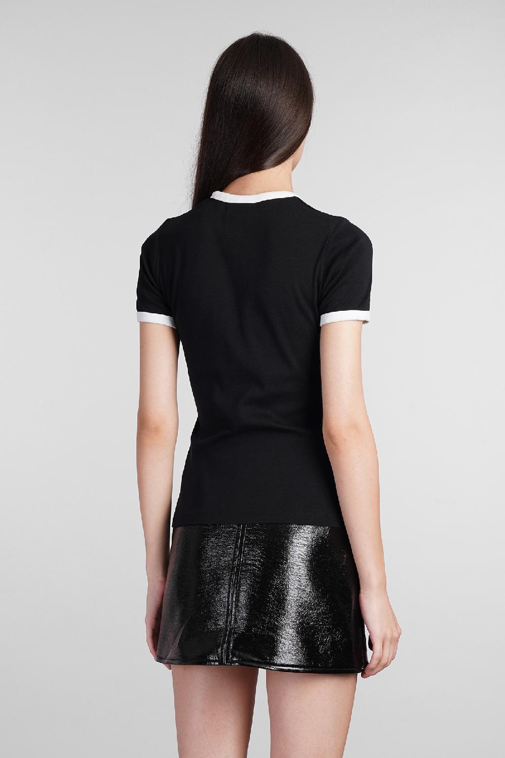 Deliberti Courreges T-shirt in cotone nero cod. 408559 - Deliberti The Luxury Shopping Vendita Economica