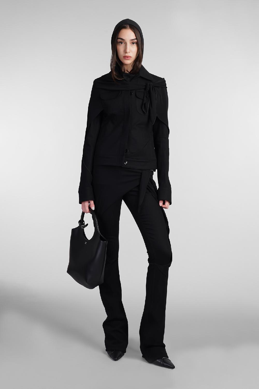 Deliberti Courreges Giacca casual in cotone nero cod. 409188 - Deliberti The Luxury Shopping Negozio