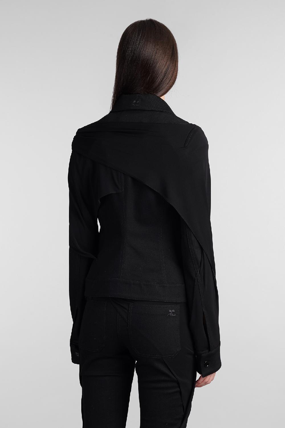 Deliberti Courreges Giacca casual in cotone nero cod. 409188 - Deliberti The Luxury Shopping Negozio