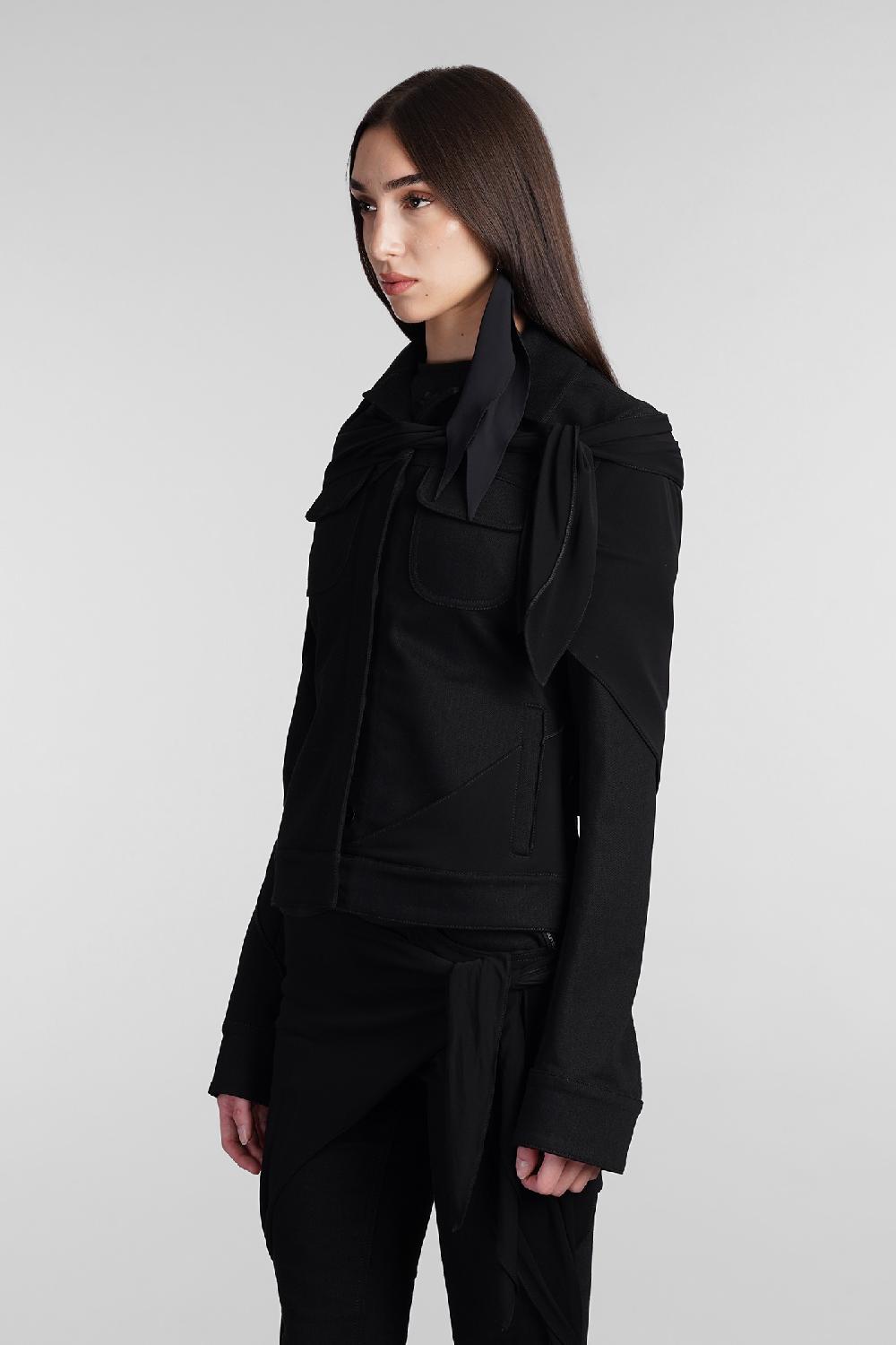 Deliberti Courreges Giacca casual in cotone nero cod. 409188 - Deliberti The Luxury Shopping Negozio
