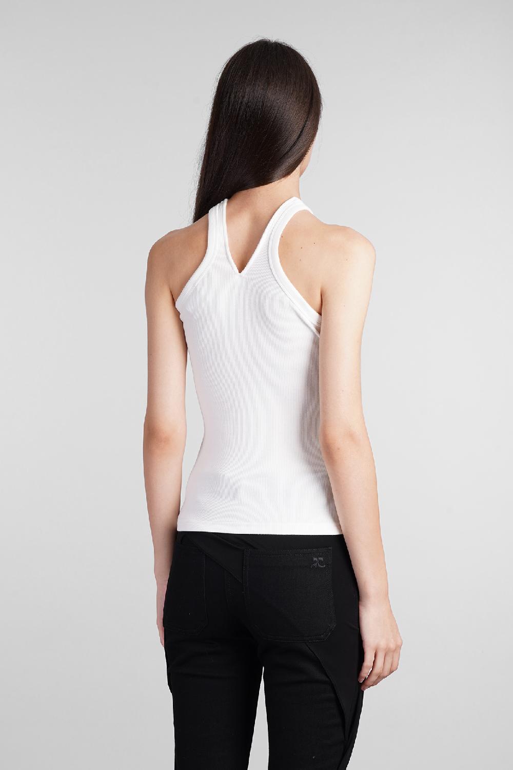 Deliberti Courreges Topwear in cotone bianco cod. 408565 - Deliberti The Luxury Shopping In Saldo