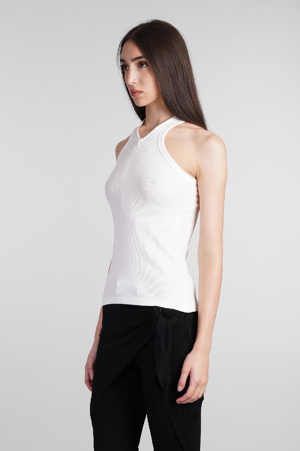 Deliberti Courreges Topwear in cotone bianco cod. 408565 - Deliberti The Luxury Shopping In Saldo
