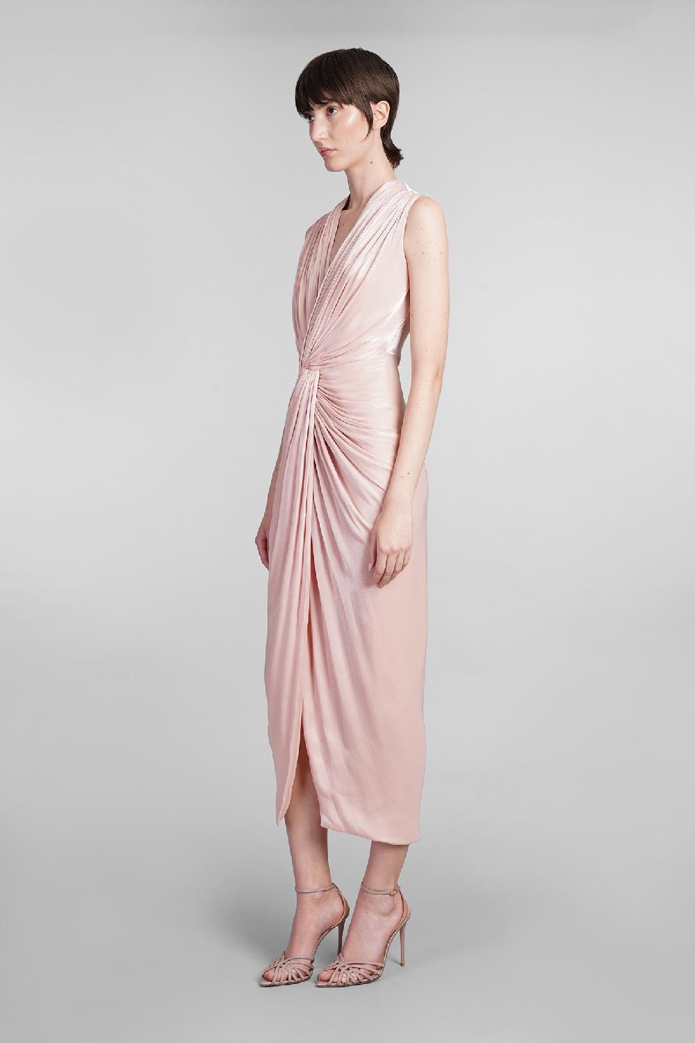 Deliberti Costarellos Abito franca in poliestere rosa cod. 401965 - Deliberti The Luxury Shopping Nuova