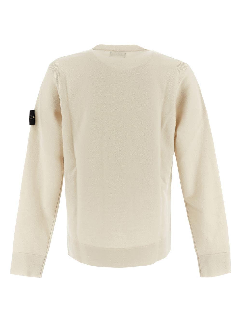 Oluxury Stone Island Logo Knit Vendita Economica