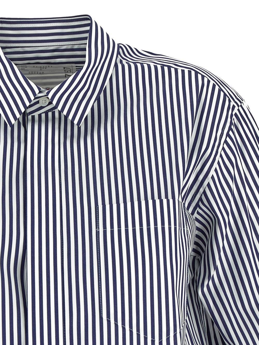 Oluxury Sacai Striped Shirt In Saldo