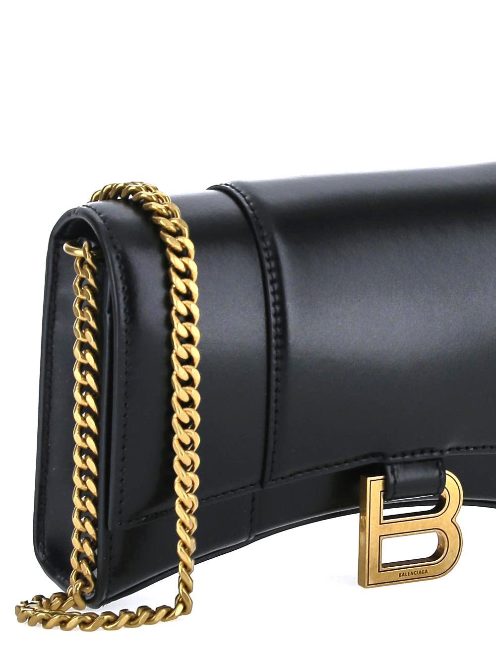 Oluxury Balenciaga Hourglass Chain Wallet 2025