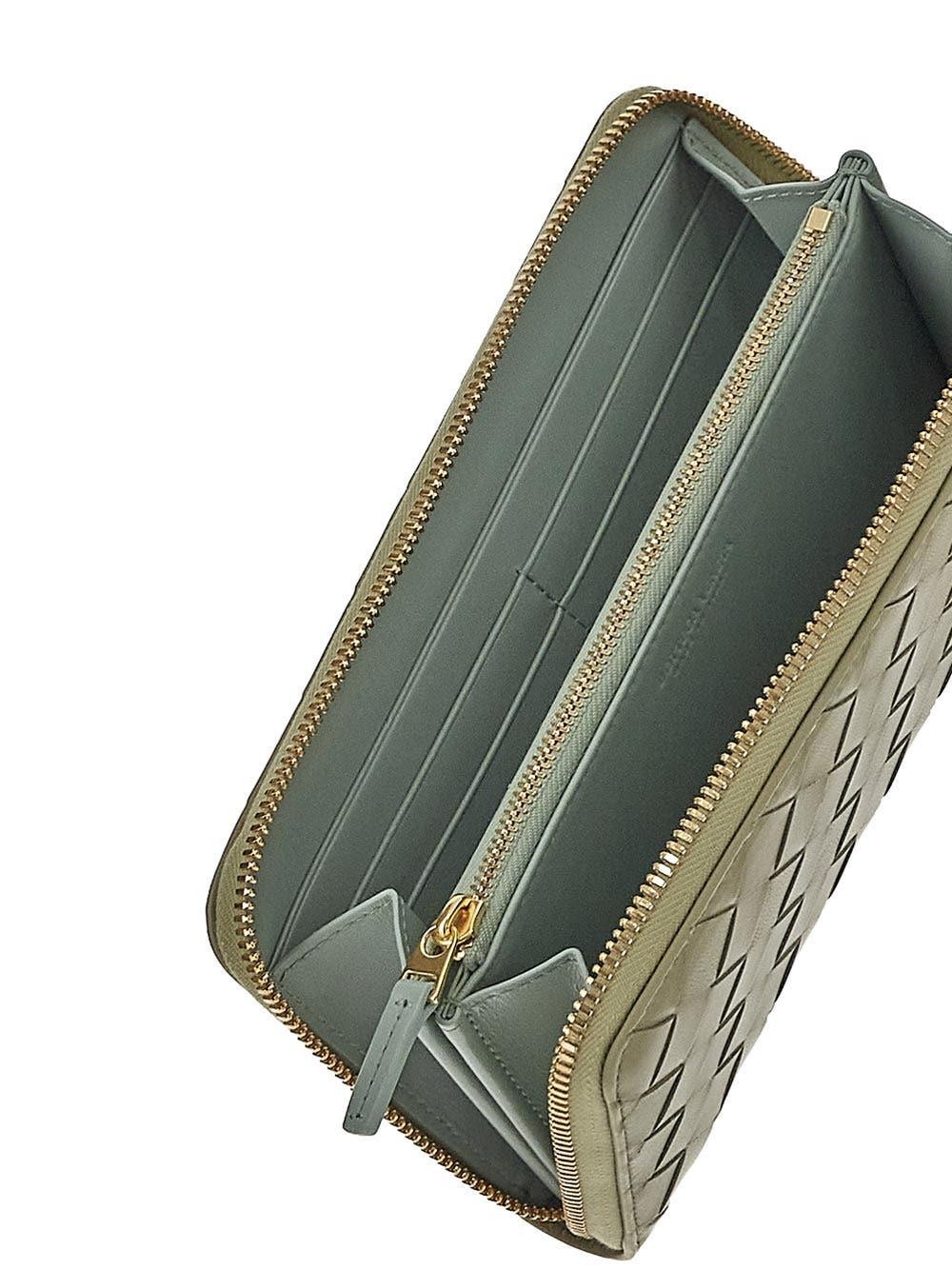 Oluxury Bottega Veneta Intrecciato Zip Around Wallet Economico