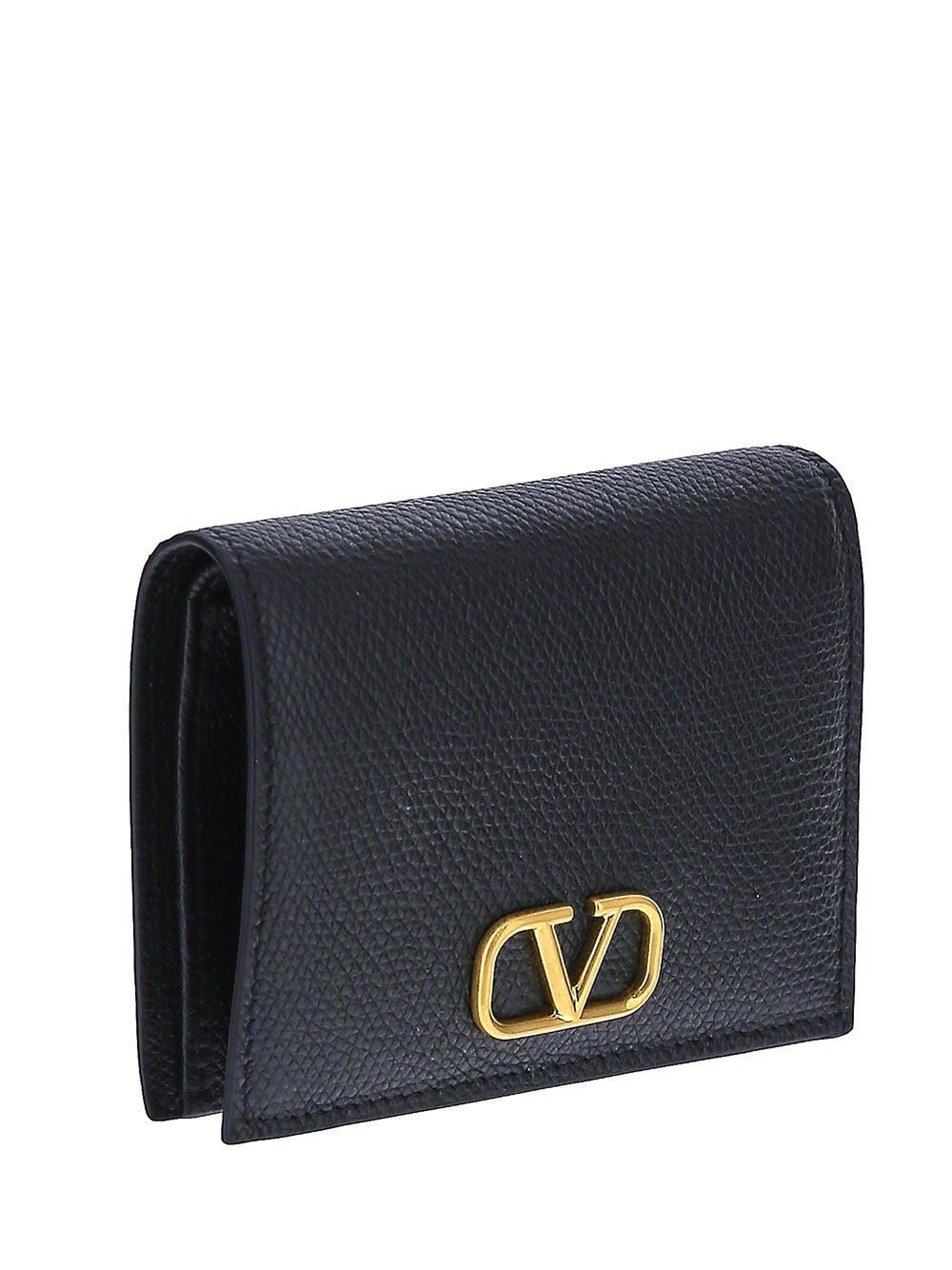 Oluxury Valentino Garavani V Logo Wallet Online