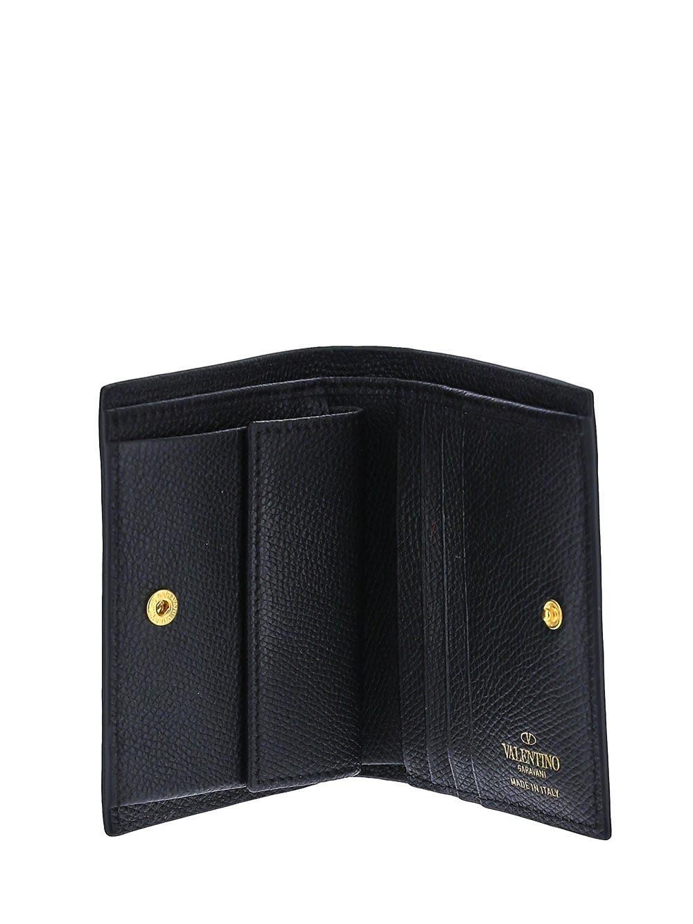 Oluxury Valentino Garavani V Logo Wallet Online