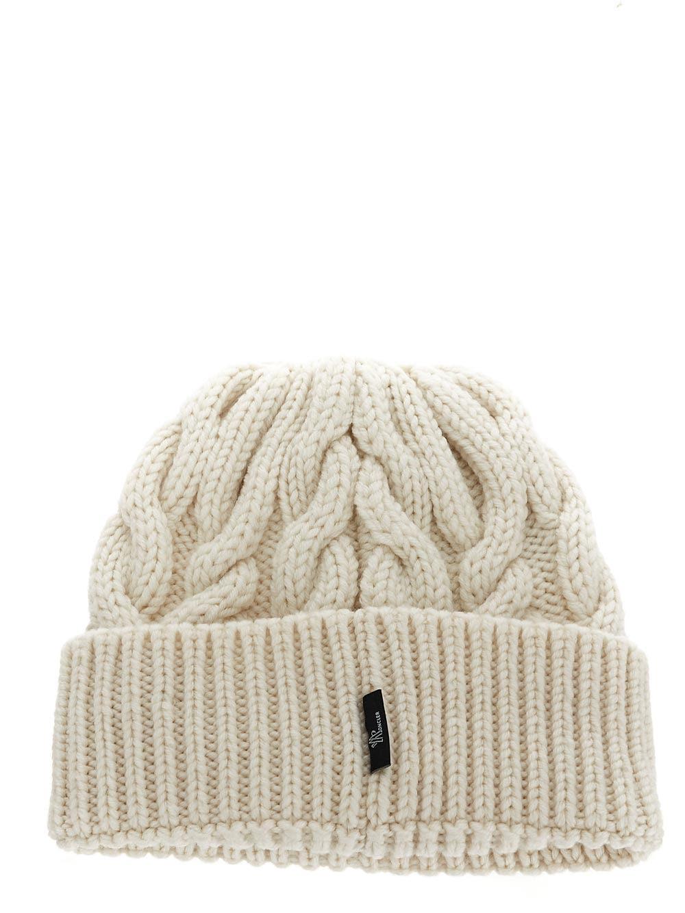 Oluxury Moncler Grenoble Logo beanie Outlet