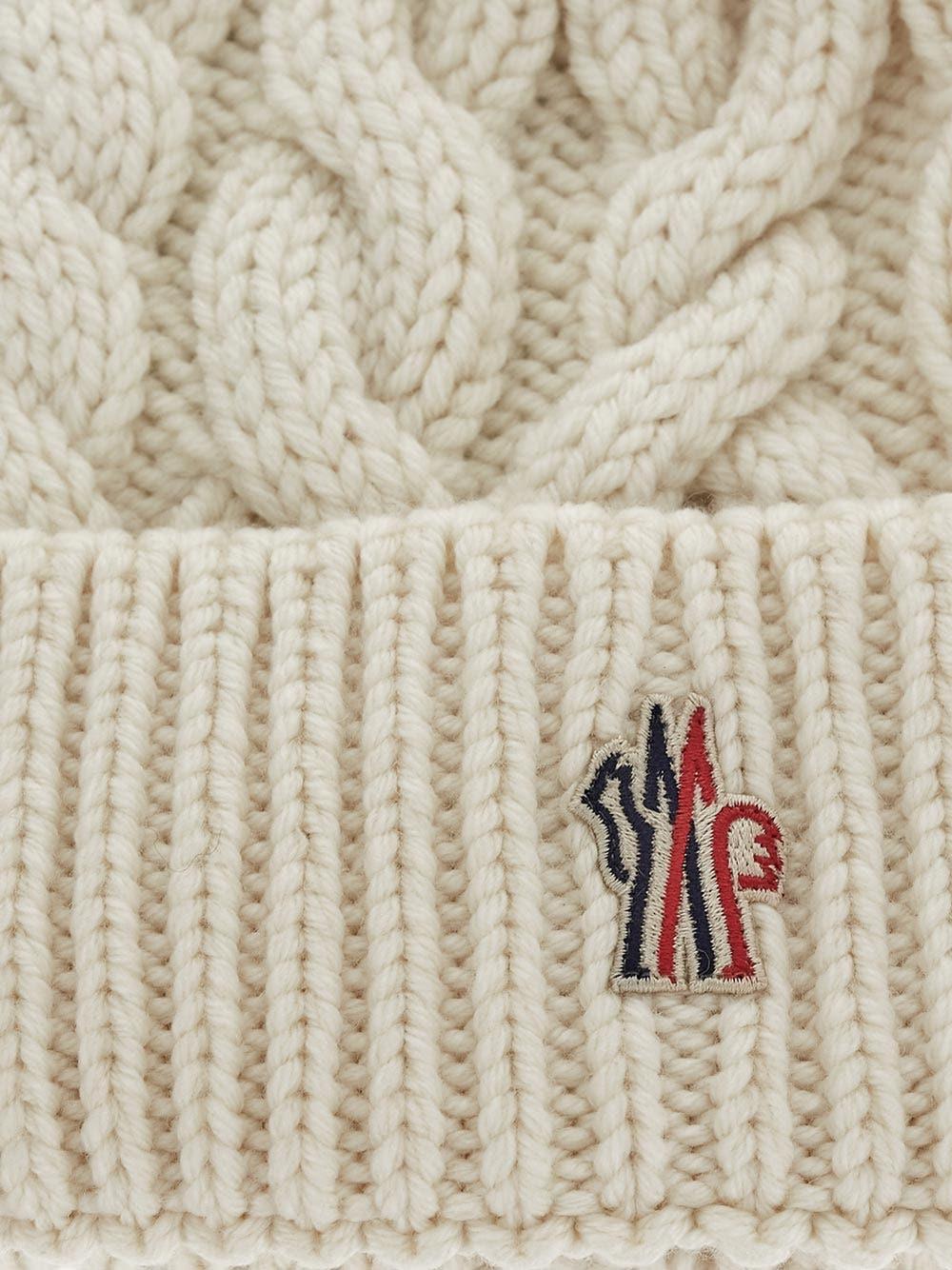 Oluxury Moncler Grenoble Logo beanie Outlet