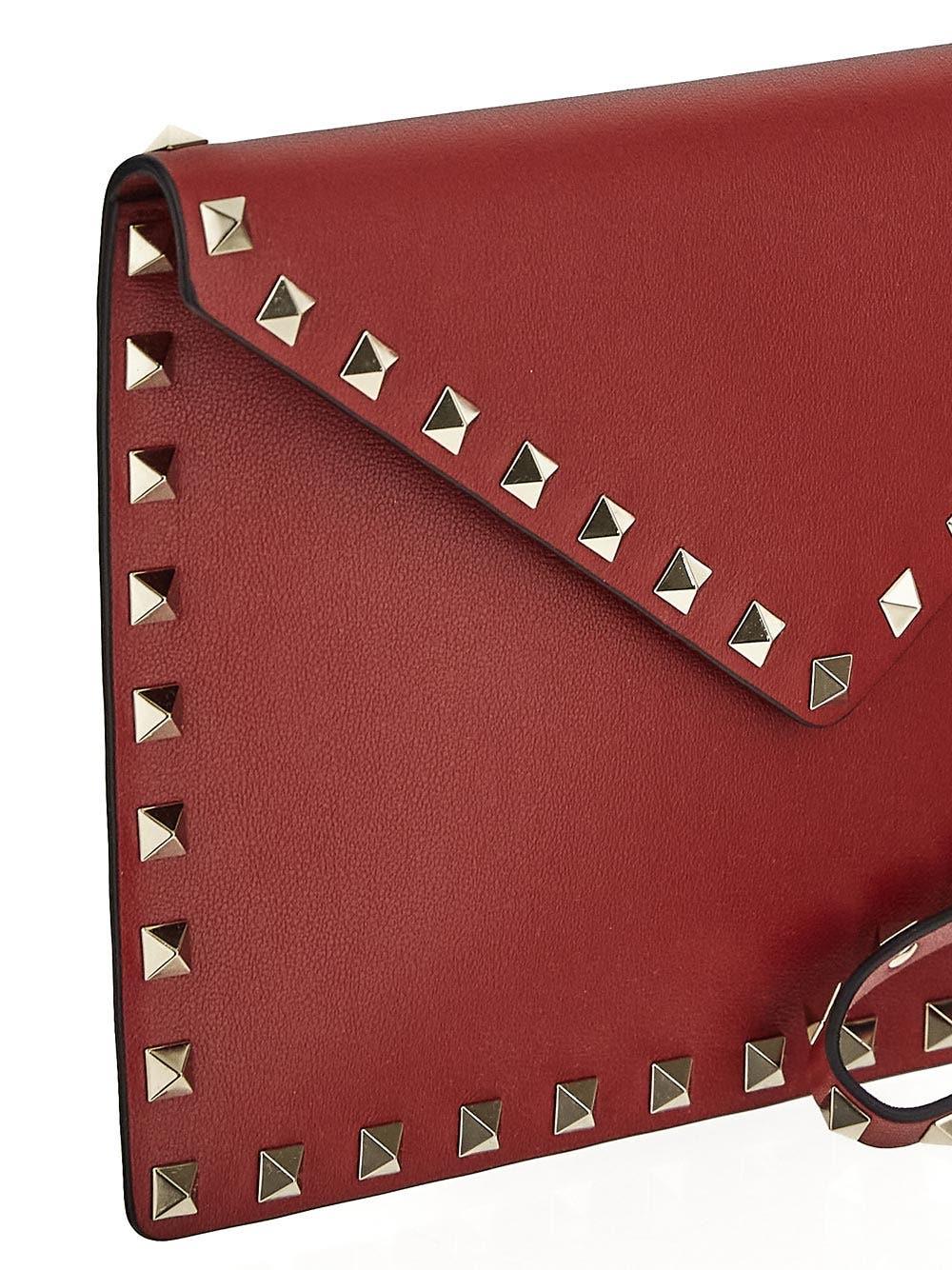 Oluxury Valentino Garavani Rockstud Cardholder In Linea