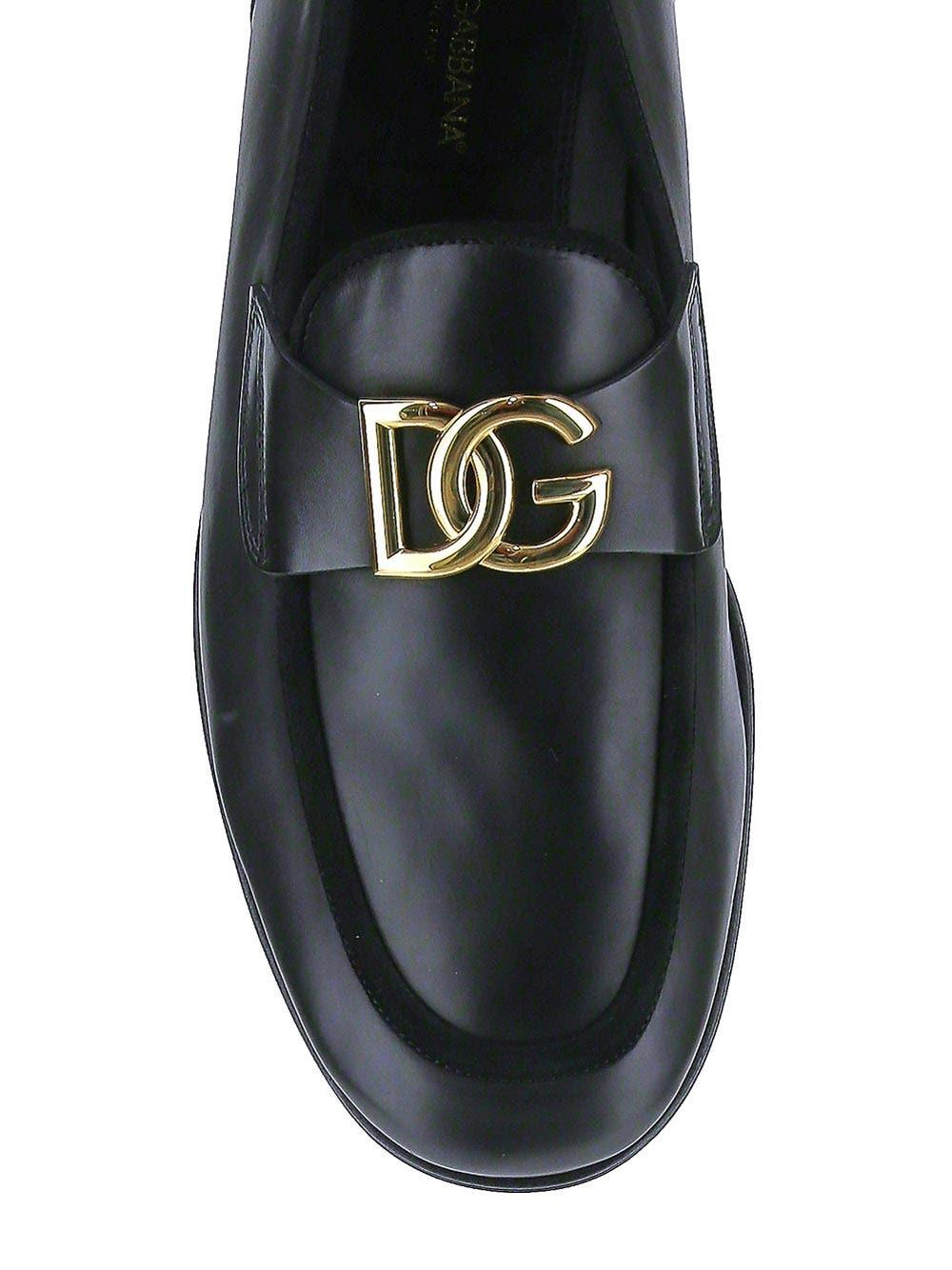 Oluxury Dolce & Gabbana Calfskin Slipper Saldi Di Fabbrica