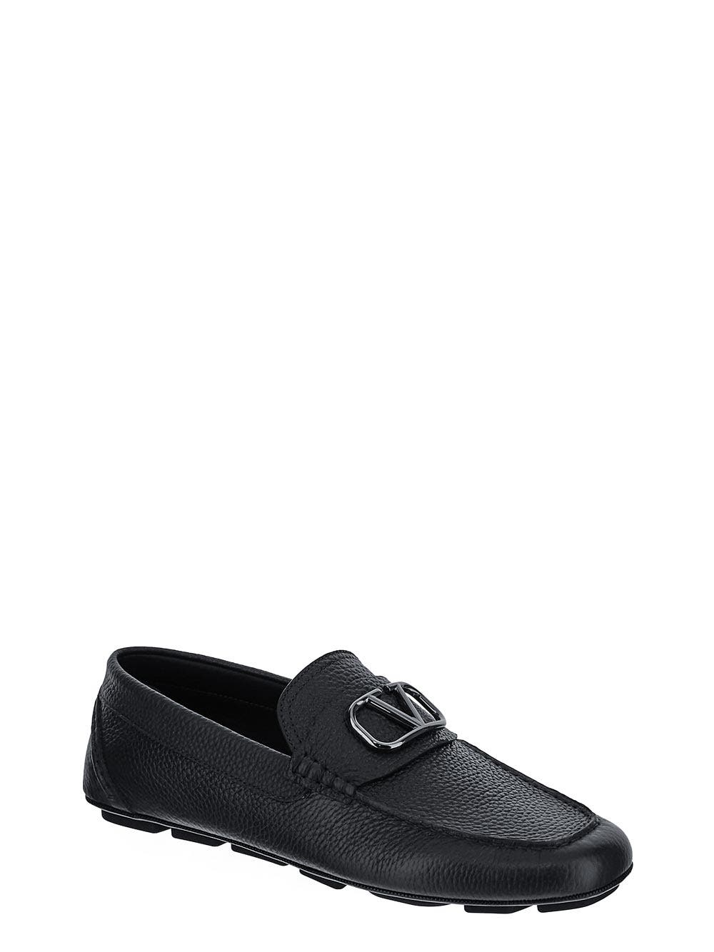 Oluxury Valentino Garavani V-Logo Signature Driving Shoes Nuova