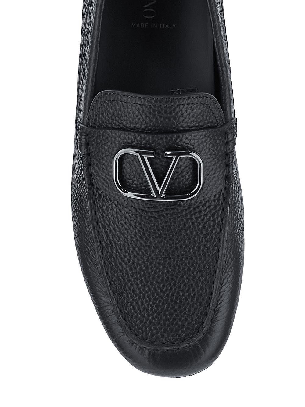 Oluxury Valentino Garavani V-Logo Signature Driving Shoes Nuova
