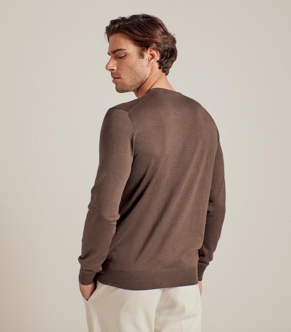 S.Moritz GIROCOLLO LANA SETA CASHMERE - CACAO Promozione