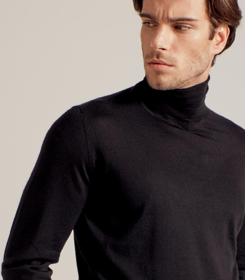 S.Moritz DOLCEVITA LANA SETA CASHMERE - NERO Convenienza