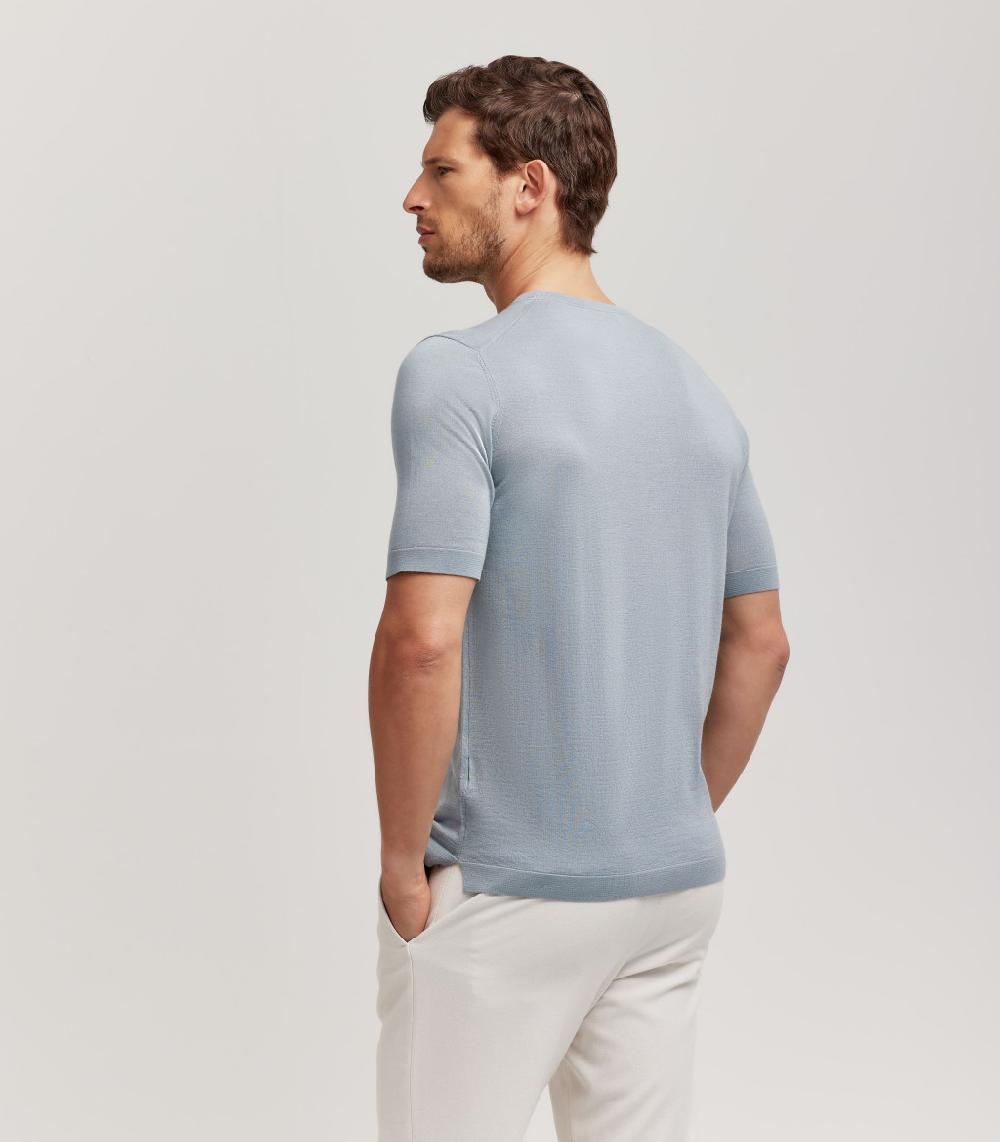 S.Moritz T-SHIRT - LANA SETA CASHMERE Italy