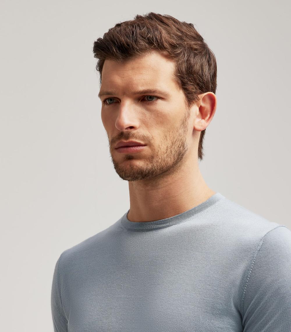 S.Moritz T-SHIRT - LANA SETA CASHMERE Italy