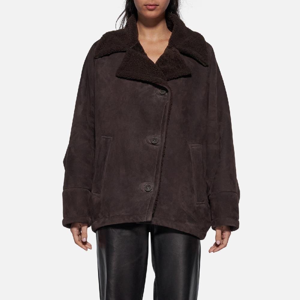 Salvatore Santoro GIACCA IN SHEARLING - DARK BROWN Economico