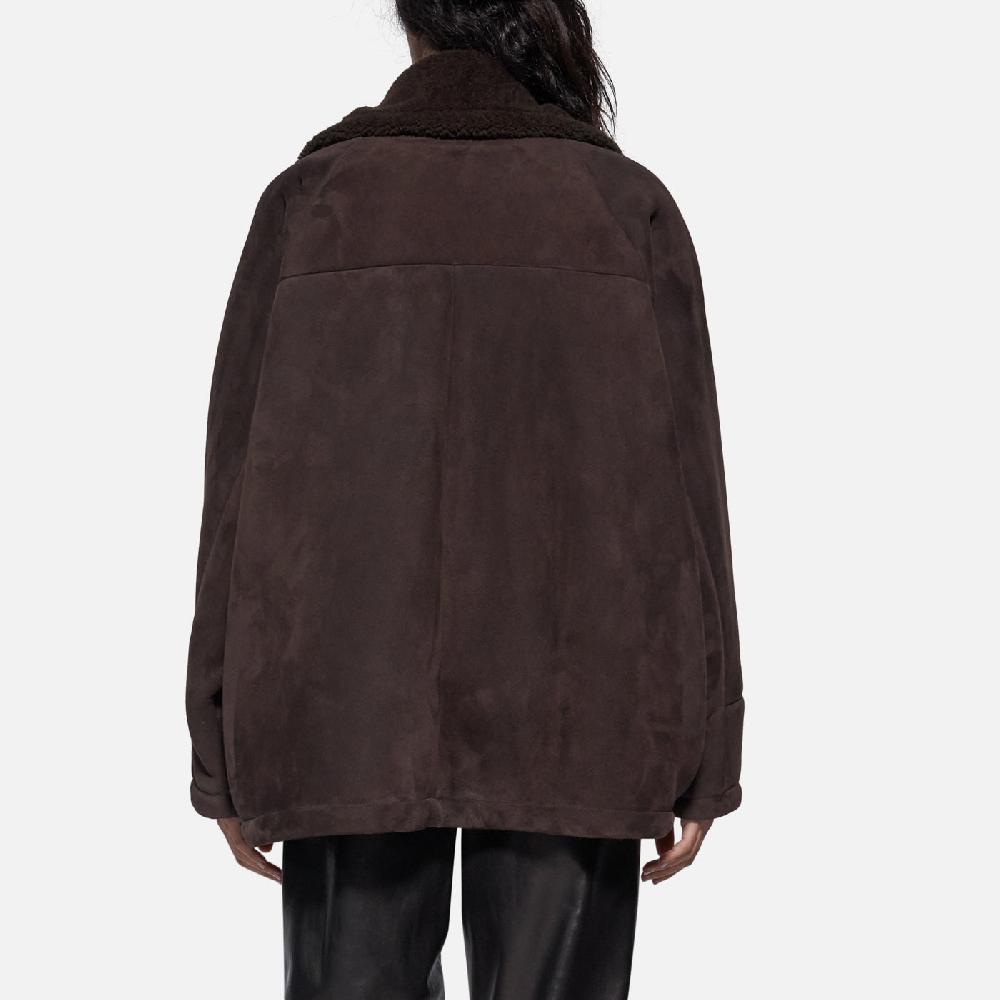 Salvatore Santoro GIACCA IN SHEARLING - DARK BROWN Economico