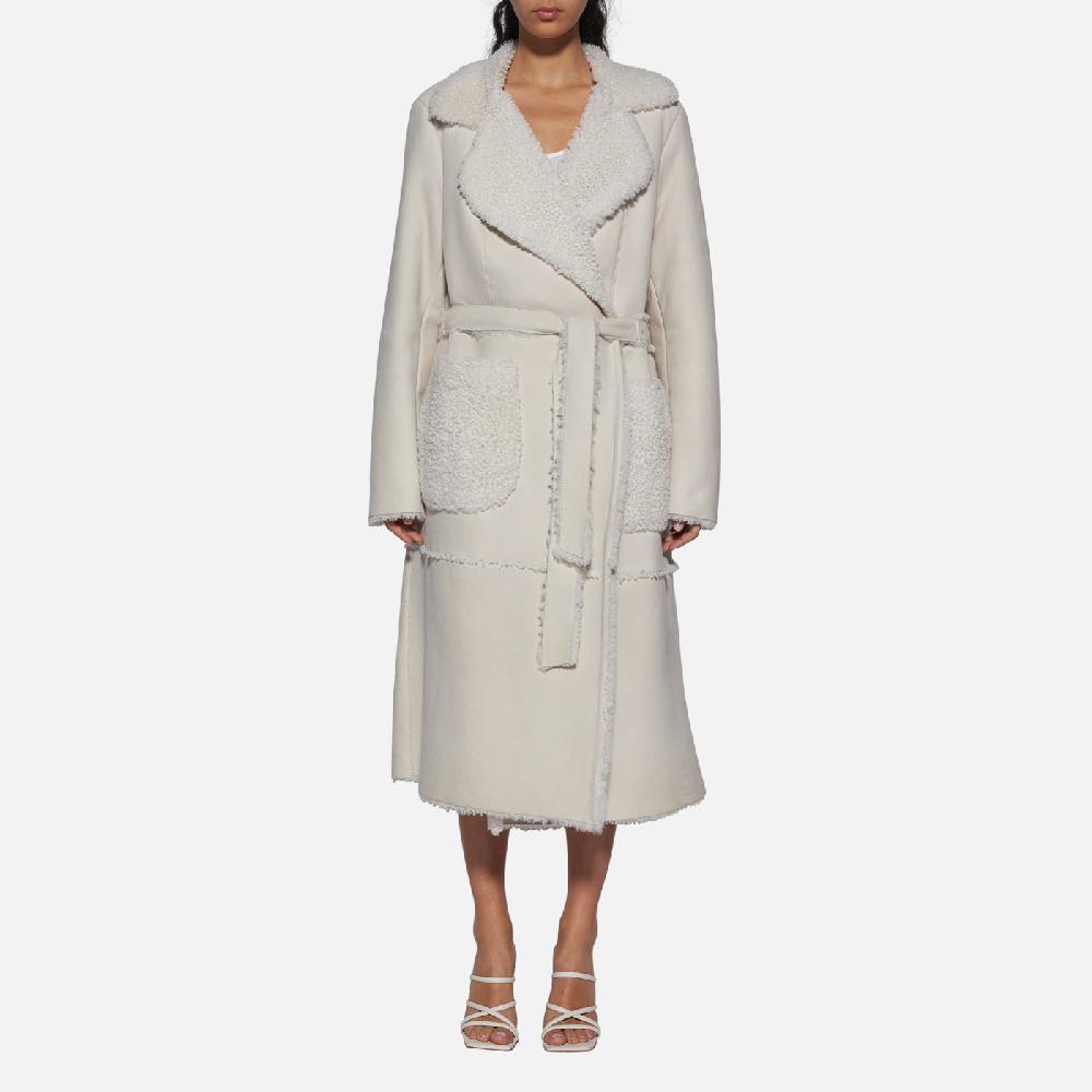 Salvatore Santoro CAPPOTTO IN SHEARLING - IVORY 2025