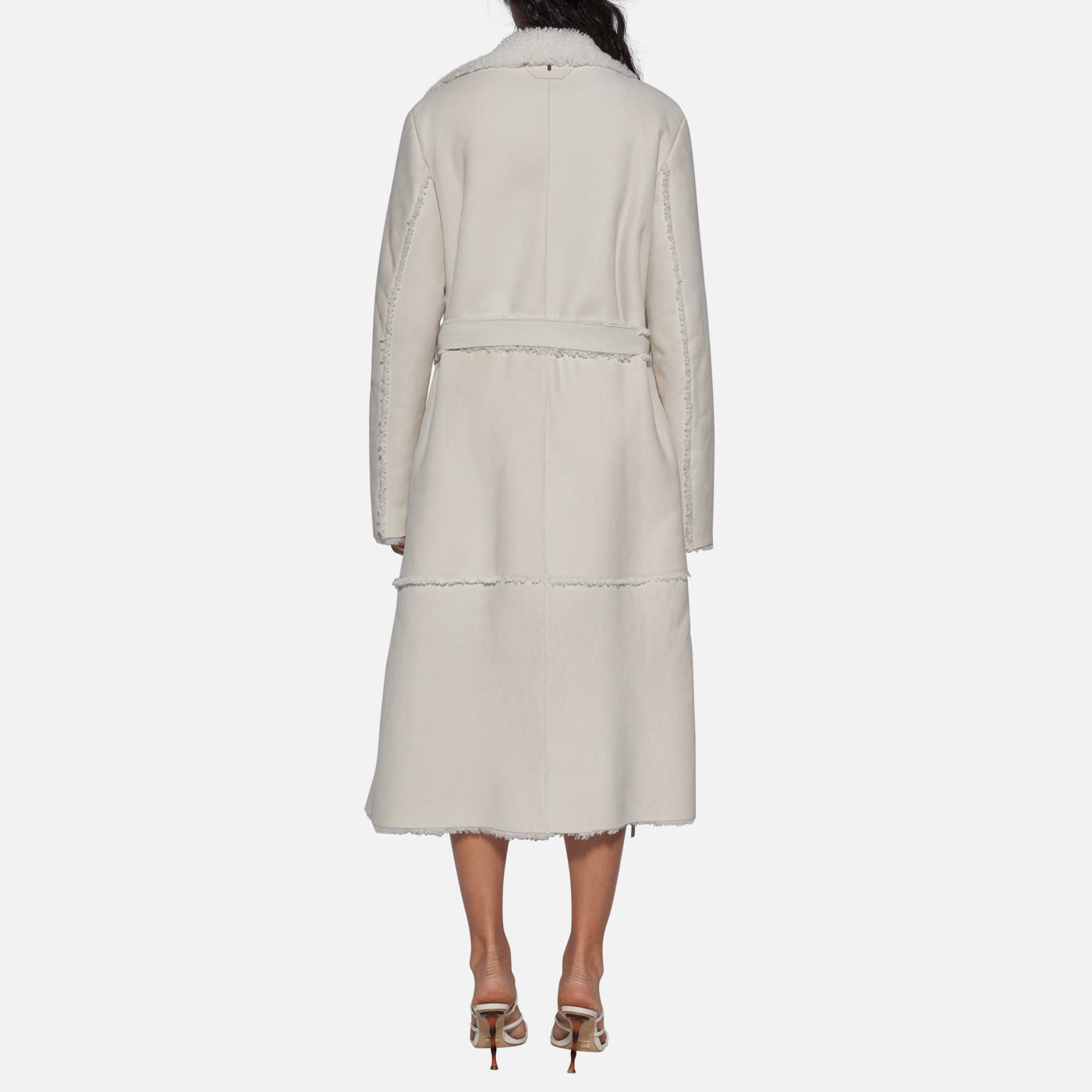 Salvatore Santoro CAPPOTTO IN SHEARLING - IVORY 2025