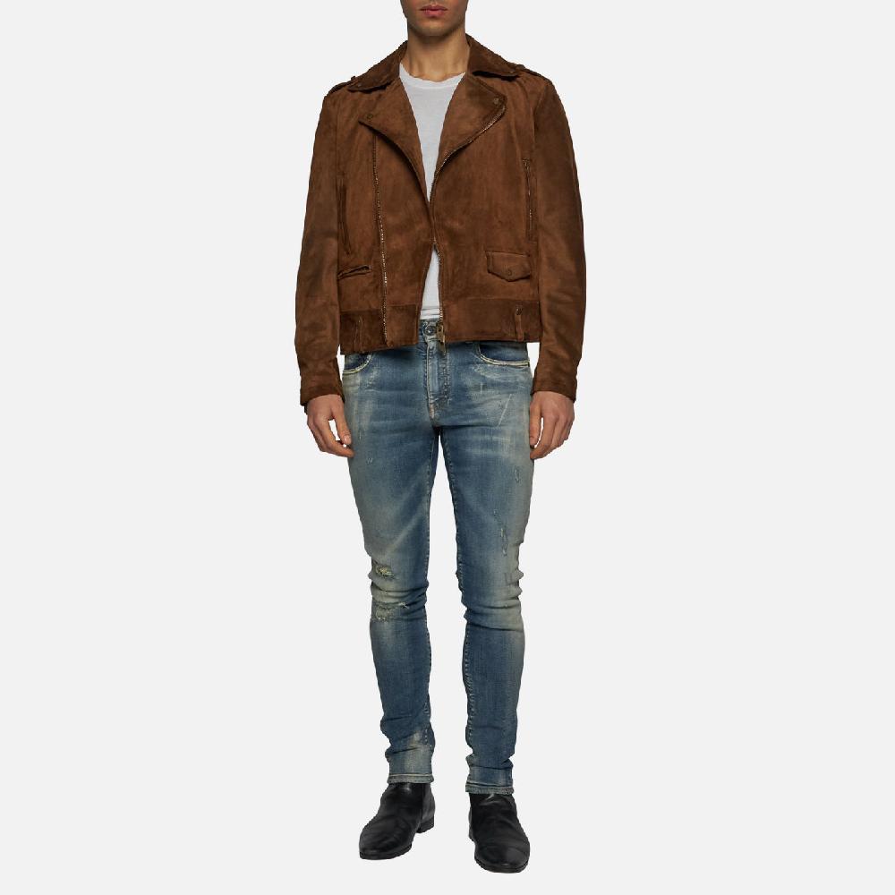 Salvatore Santoro BIKER IN CAMOSCIO - BROWN Promozione Limitata