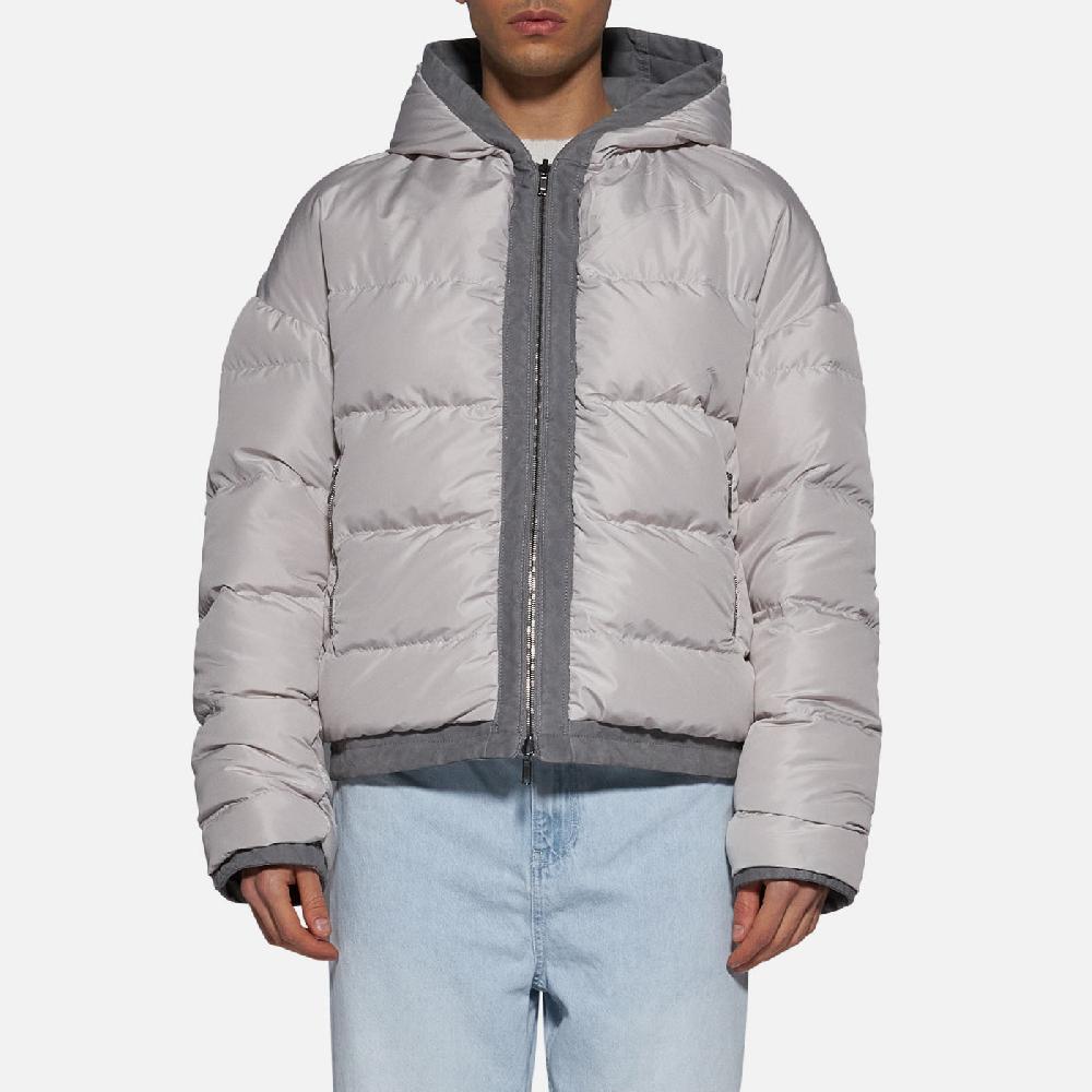 Salvatore Santoro PIUMINO IN PELLE - GREY Offerta