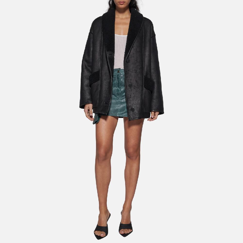 Salvatore Santoro GIACCA IN SHEARLING - BLACK Prezzo Ridotto