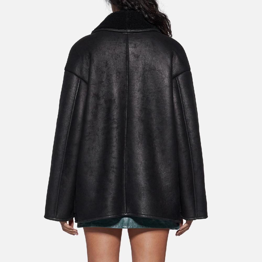 Salvatore Santoro GIACCA IN SHEARLING - BLACK Prezzo Ridotto