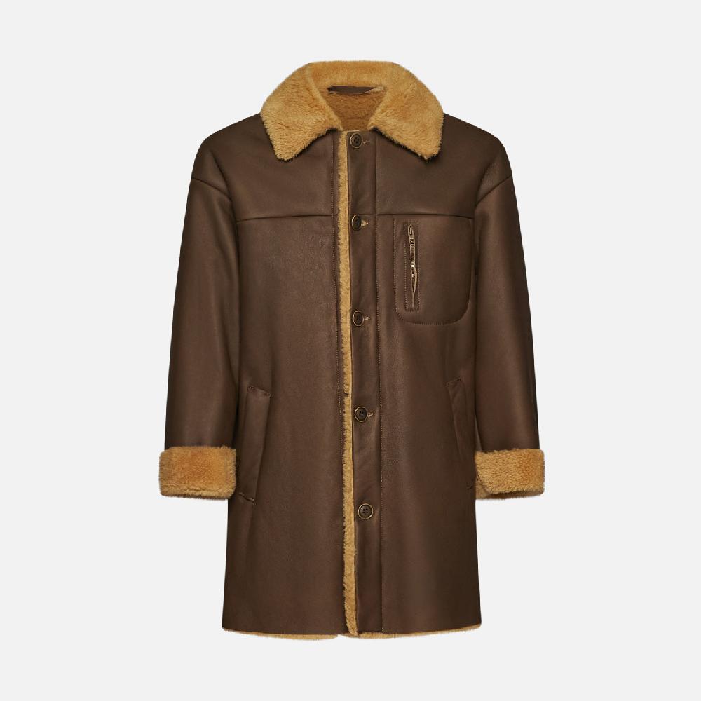 Salvatore Santoro CAPPOTTO IN SHEARLING - BROWN Economico