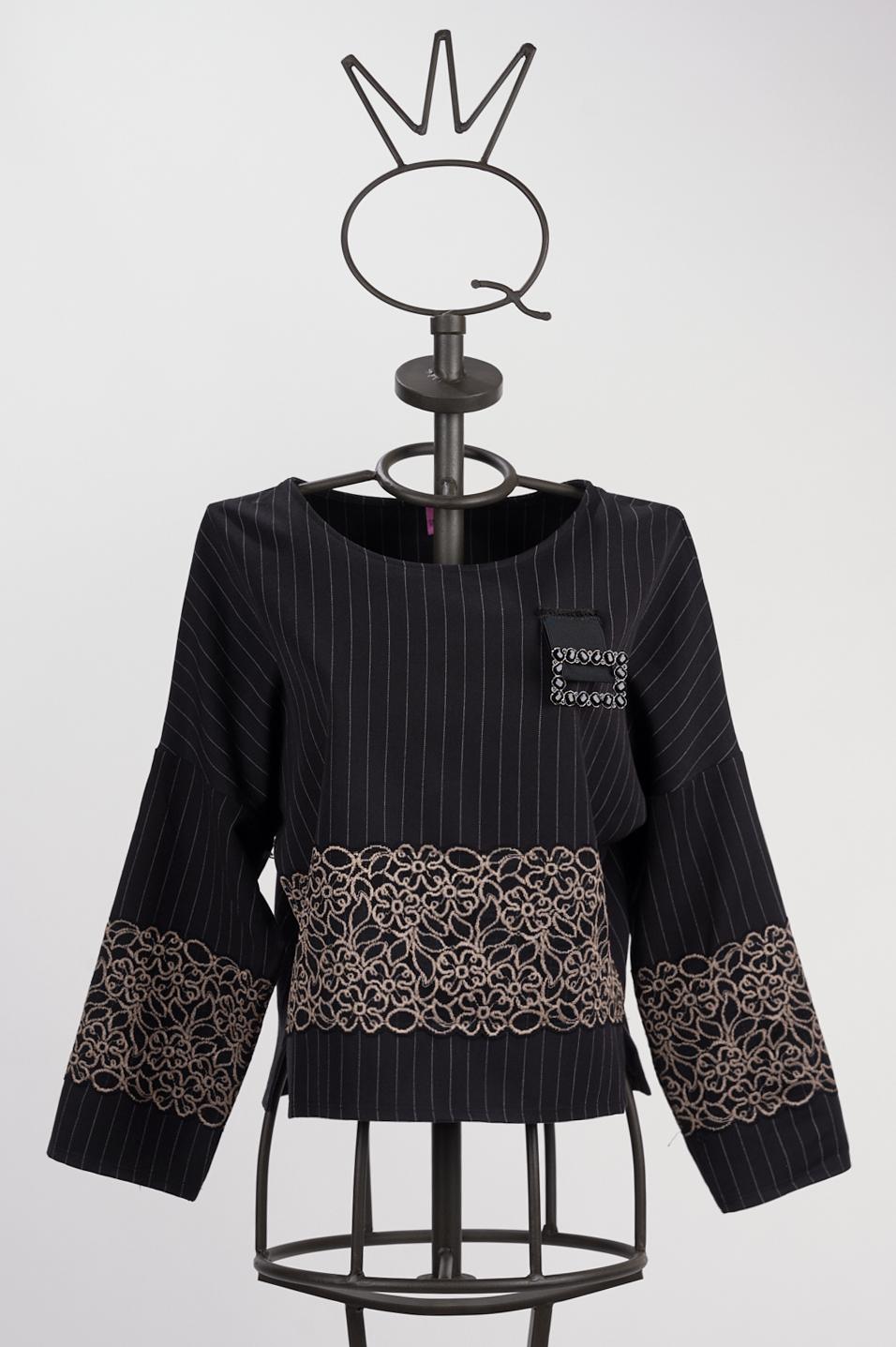 Save The Queen Blusa corta gessata I Più Venduti