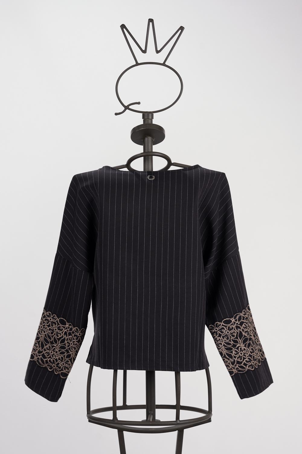 Save The Queen Blusa corta gessata I Più Venduti