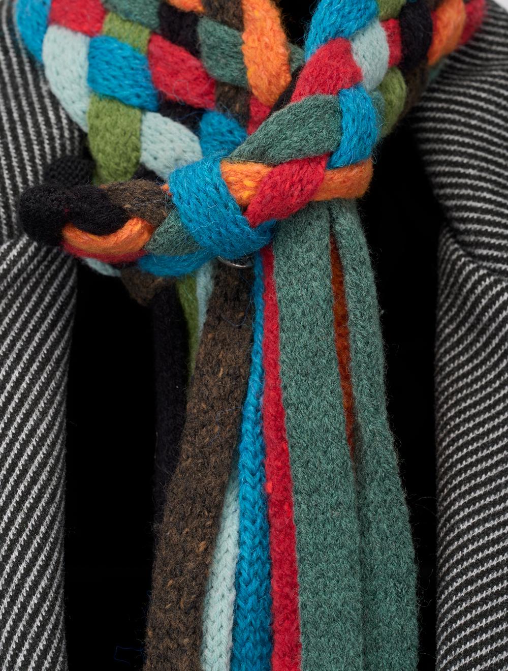 Save The Queen Cappotto corto nero spigato grigio con scaldacollo Vendite Flash