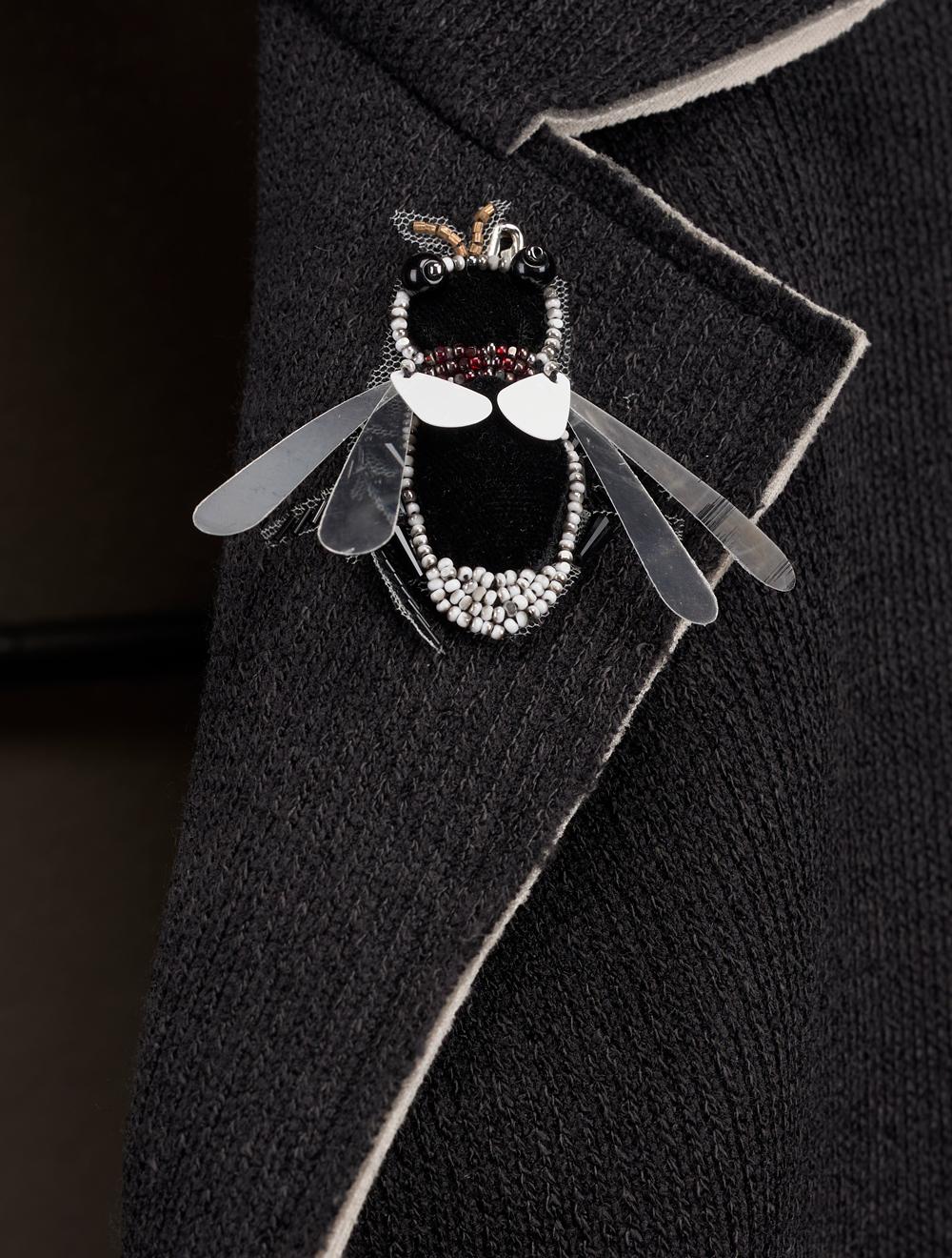 Save The Queen Cappotto corto nero con applicazioni Negozio