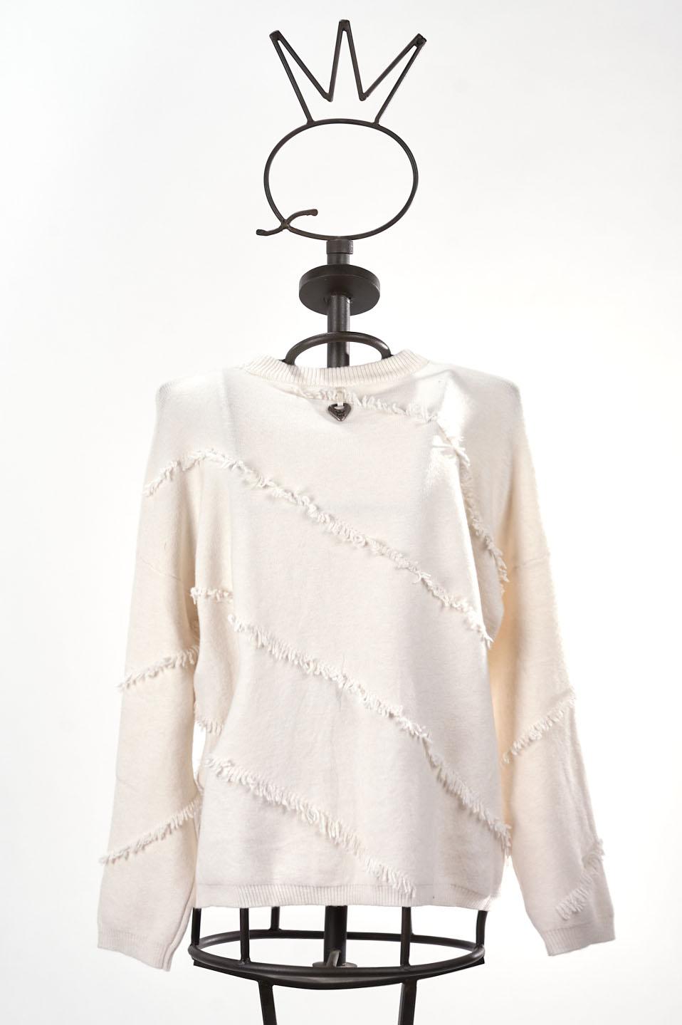 Save The Queen Maglia larga panna 2025