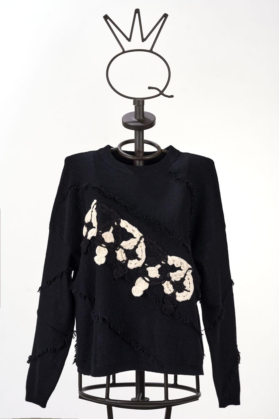 Save The Queen Maglia larga nera Qualità